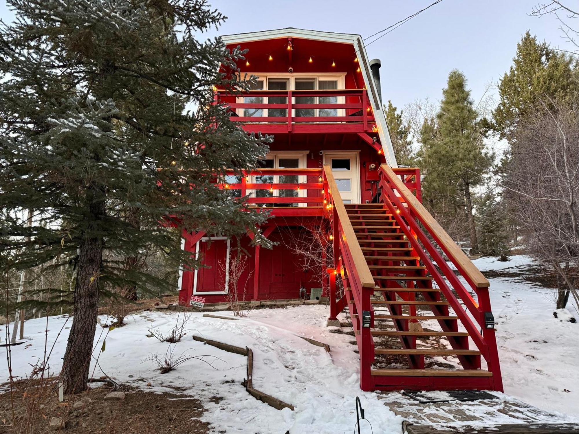 Maison Solange-Red Barn Farmhouse Style- Moonridge Big Bear City Esterno foto